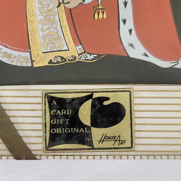 Vintage NOS Glass Trinket Tray "Thanks for the Royal Treatment" - Houze Art - Picture 3 of 3